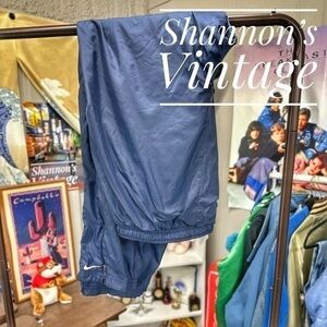 Nike VNTG White Label sz XXL insulated wide leg track pants A32